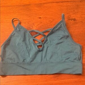 No Boundaries Teal Strappy Bralette